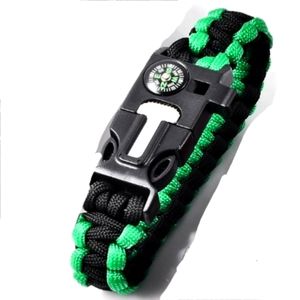 New Real Wotking Compass Survival Paracord Bracele